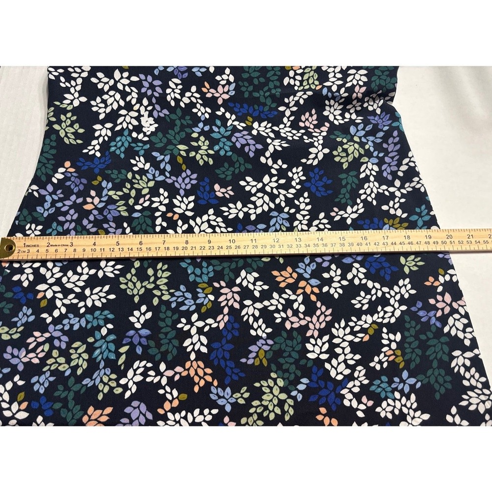 Cabi Cinco Floral Shift Dress S EUC Blue Multicolor V-Neck Coquette Cottagecore - Picture 9 of 10